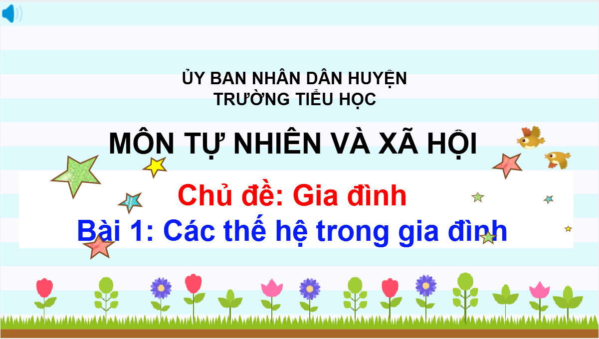 Bài 1: Các Thế Hệ Trong Gia Đình 