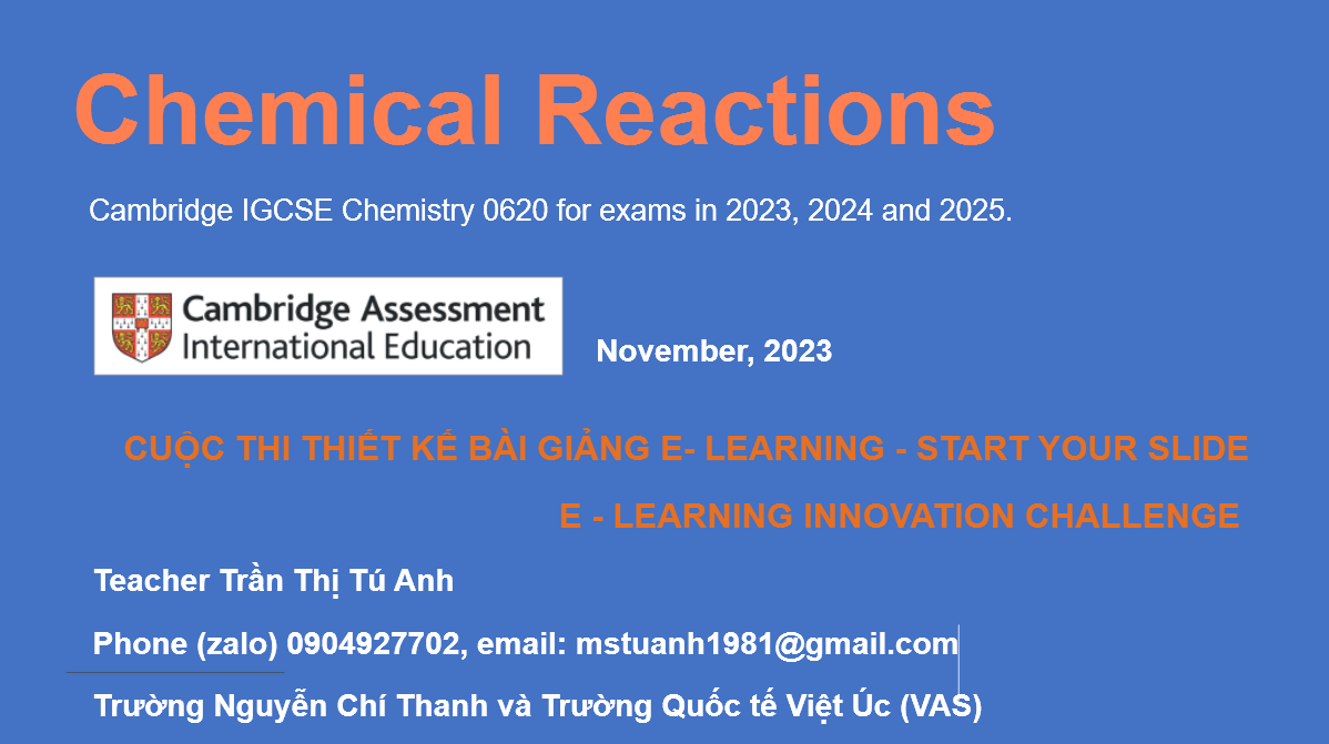 Chemical Reactions