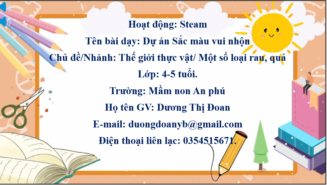 Bài học: Dự án Sắc màu vui nhộn