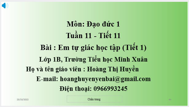 Tiết 11: Em tự giác học tập 