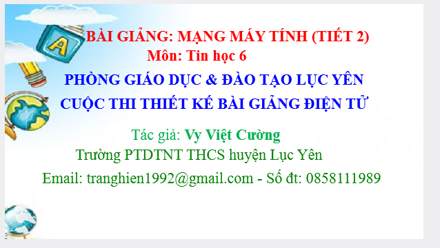 Bài giảng: Mạng máy tính 