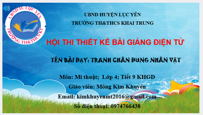 Tiết 9: Bài Tranh chân dung nhân vật 