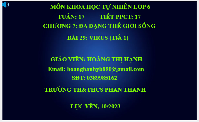 Bài 29_Tiết 17: VIRUS