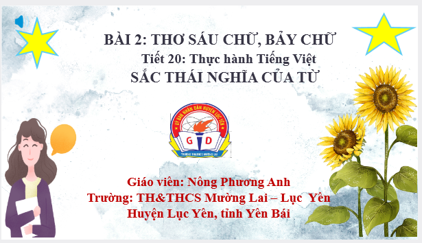 Bài 2: Thơ sáu chữ, bảy chữ