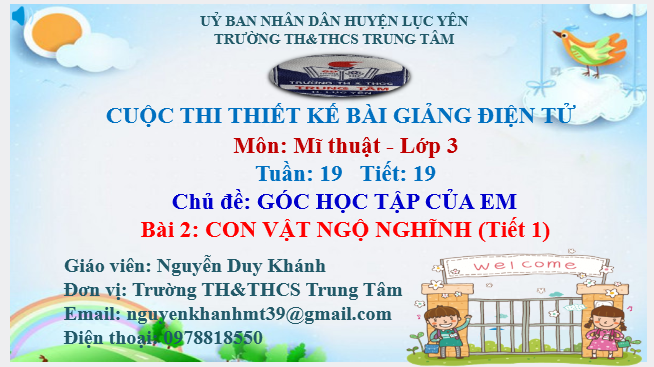  Bài 2_Tiết 19: Con vật ngộ nghĩnh